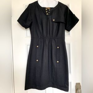 Pendleton short sleeve black wool dress